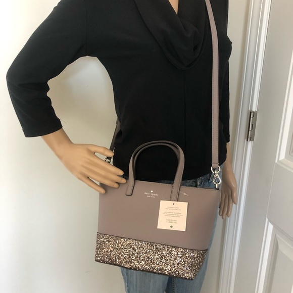 Kate Spade Ina Greta court satchel glitter satchel